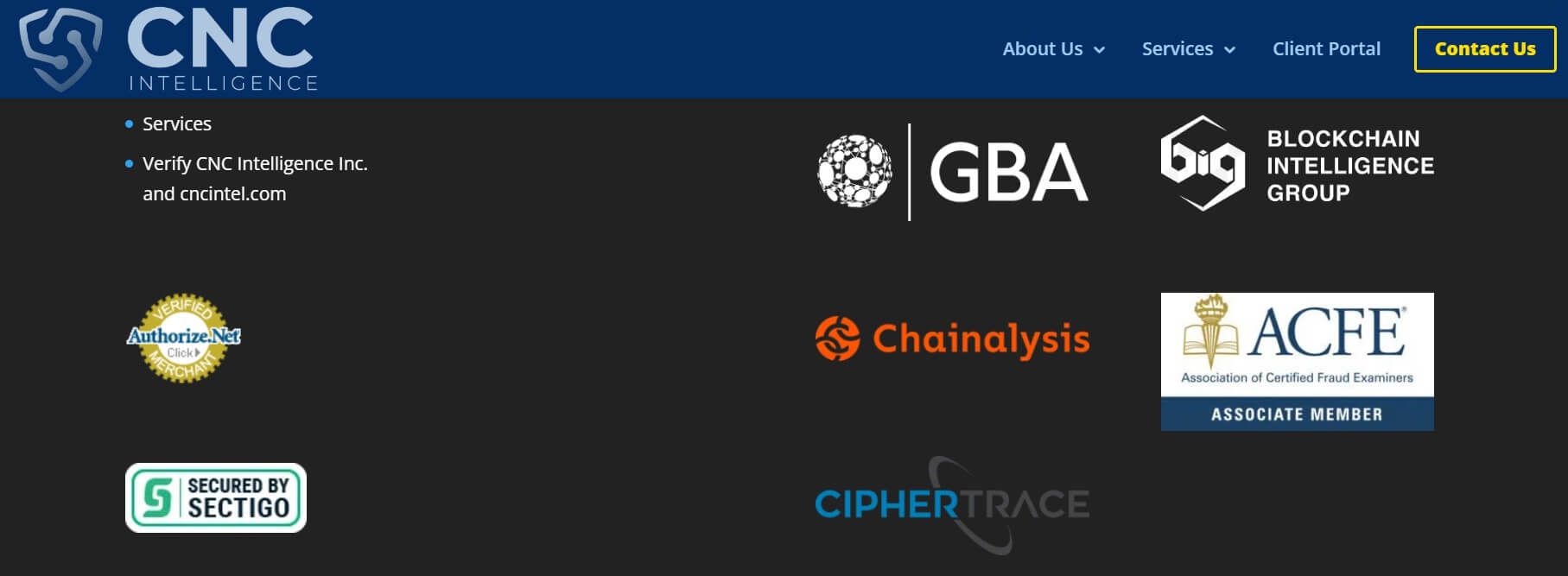 Secured By Sectigo & Authorize.Net Verification on cyberrecoveryagencies.com